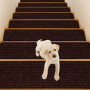 15 Pieces 30 x 8 Inch Slip Resistant Soft Stair Treads Carpet by LJGDeals