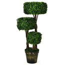 36 Inch Artificial Boxwood Topiary UV Protected Indoor Outdoor Tree by LJGDeals