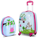 2 Pieces ABS Kids Suitcase Backpack Luggage Set by LJGDeals