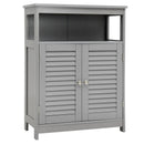 Wood Freestanding Bathroom Storage Cabinet with Double Shutter Door by LJGDeals