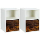 Set of 2 Nightstands Side End Table for Living Room by LJGDeals