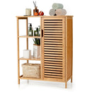 Bamboo Bathroom Storage Cabinet with Single Door-Natural by LJGDeals