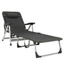 Beach Folding Chaise Lounge Recliner with 7 Adjustable Position by LJGDeals