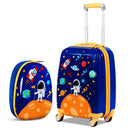 2PC Kids Luggage Set Rolling Suitcase & Backpack-Pink by LJGDeals