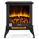 Compact Portable Space Heater with Realistic Flame Effect-Black by LJGDeals