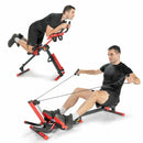 4-in-1 Folding Rowing Machine with Control Panel for Home Gym by LJGDeals