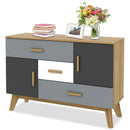 Free-standing Storage Floor Cabinet with 2 Doors and 3 Drawers by DirectDeals