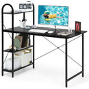 48-Inch Reversible Computer Desk with Storage Shelf by LJGDeals