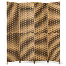 4 Panel Folding Privacy Partition Room Divider with Rustproof Hinge-Yellow by LJGDeals