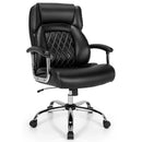 Height Adjustable Big and Tall Office Chair Computer Desk Chair with Metal Base by LJGDeals