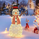 Indoor/Outdoor Christmas Lighted Snowman Decorations with Pre-Lit 80 Lights by LJGDeals