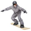 Winter Sports Snowboarding Sledding Skiing Board with Adjustable Foot Straps by LJGDeals