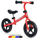 Kids No Pedal Balance Bike with Adjustable Handlebar and Seat-Red by LJGDeals