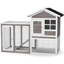 2-Story Wooden Rabbit Hutch with Running Area by LJGDeals