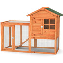 2-Story Wooden Rabbit Hutch with Running Area by LJGDeals