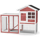 2-Story Wooden Rabbit Hutch with Running Area by DirectDeals
