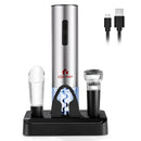 6-in-1 Electric Wine Bottle Opener Set with Foil Cutter by LJGDeals
