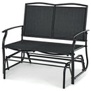 Iron Patio Rocking Chair for Outdoor Backyard and Lawn by LJGDeals