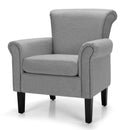 Upholstered Fabric Accent Chair with Adjustable Foot Pads by LJGDeals