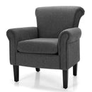 Upholstered Fabric Accent Chair with Adjustable Foot Pads by LJGDeals