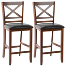 Counter Height Bar Stools 25 Inch - Set of 2 with PU Leather by LJGDeals