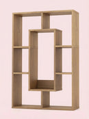 7-Tier Cube Bookshelf, Tall Narrow Bookcase for Small Spaces by 2Dropme
