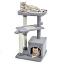 Cat Tree with Perch and Hanging Ball for Indoor Activity Play and Rest by LJGDeals
