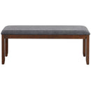 Upholstered Entryway Bench Footstool with Wood Legs by LJGDeals