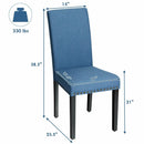 Set of 2 Fabric Upholstered Dining Chairs with Nailhead by LJGDeals