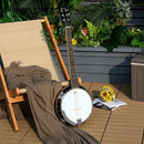 39 Inch Sonart Full Size 6 string 24 Bracket Professional Banjo Instrument with Open Back by LJGDeals
