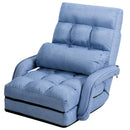 Folding Lazy Floor Chair Sofa with Armrests and Pillow by DirectDeals