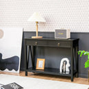 Console Table with Drawer Storage Shelf for Entryway Hallway by LJGDeals