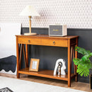 Console Table with Drawer Storage Shelf for Entryway Hallway by LJGDeals