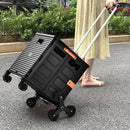 Costway Foldable Utility Cart for Travel and Shopping by LJGDeals