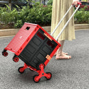 Costway Foldable Utility Cart for Travel and Shopping by LJGDeals