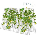 2 Pieces Foldable A-Frame Trellis Plant Supports with Twist Ties-Green by LJGDeals