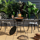 31.5 Inch Patio Fire Pit Dining Table With Cooking BBQ Grate by LJGDeals