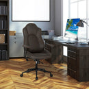 High Adjustable Back Executive Office Chair with Armrest-Brown by DirectDeals