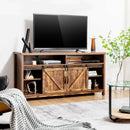 59 Inch Sliding Barn Door TV Stand with Adjustable Shelves for TVs up to 65 Inch by DirectDeals