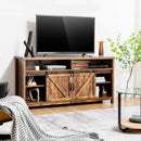 59 Inch Sliding Barn Door TV Stand with Adjustable Shelves for TVs up to 65 Inch by LJGDeals