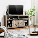 59 Inch Sliding Barn Door TV Stand with Adjustable Shelves for TVs up to 65 Inch by LJGDeals