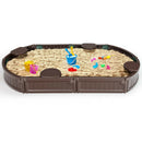 Sandbox with Built-in Corner Seat and Bottom Liner by LJGDeals