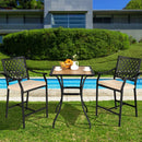 Patio Square Bar Table for Garden Backyard by LJGDeals