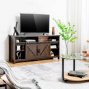 59 Inch Sliding Barn Door TV Stand with Adjustable Shelves for TVs up to 65 Inch by DirectDeals
