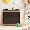 Baby Changing Table Infant Diaper with 3 Drawers and Safety Belt by LJGDeals