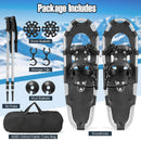 21/25/30 Inch 4-in-1 Lightweight Terrain Snowshoes with Flexible Pivot System by LJGDeals