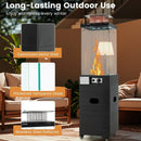 40000 BTU Patio Heater Outdoor Propane Gas Heater with Cover and Wheels-Black by LJGDeals