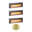 STLA10 6-Pack 6W Low Voltage 10.6" LED Outdoor Step Lights, 12V-24V 5CCT 1800K/2700K/3000K/4000K/.Integrated LED Aluminum Deck Lights Landscape Lights
