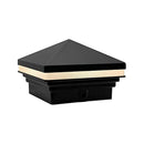 CPL02 Modern 2700K 3W 12V AC/DC Low Voltage Aluminum LED Pyramid Post Cap Light for 3.5x3.5 or 4x4