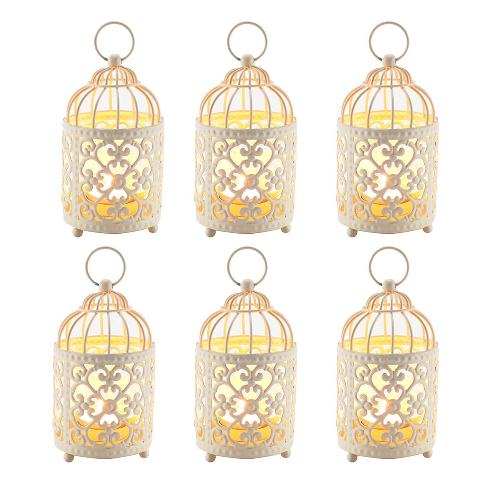 6 Pack Small Metal Candle Lanterns, photo 2 of 10